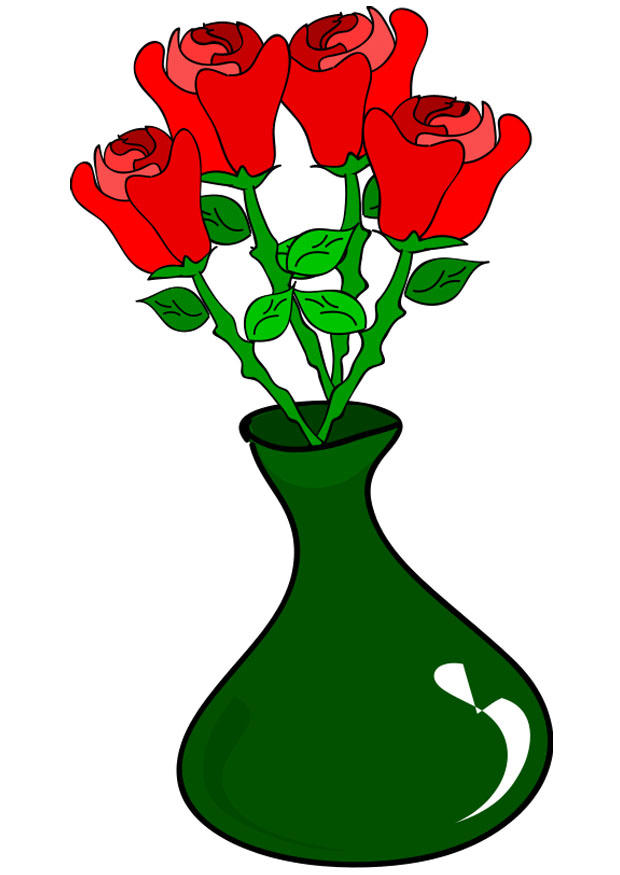 rosas en jarrA³n Imagen rosas en jarrA³n