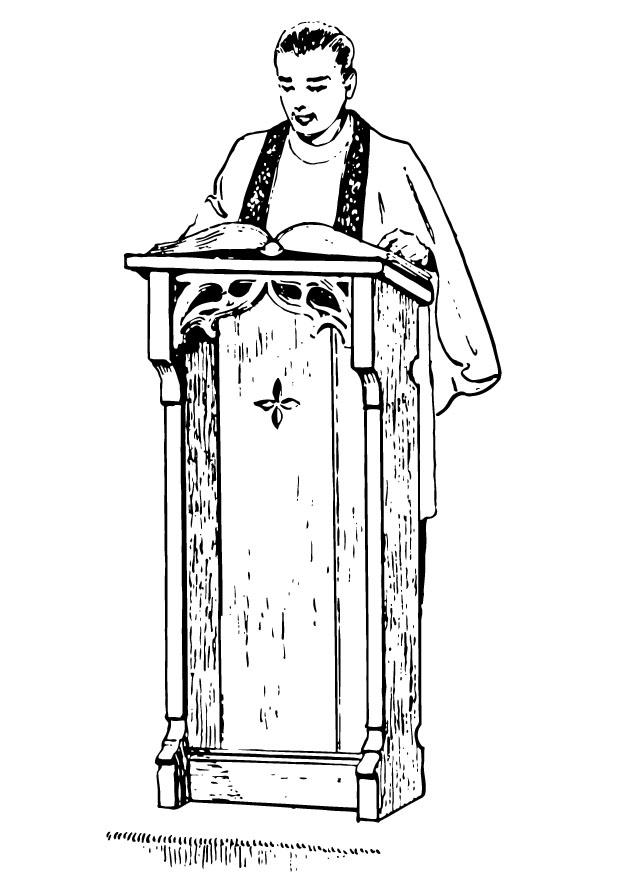 sacerdote Dibujo para colorear sacerdote
