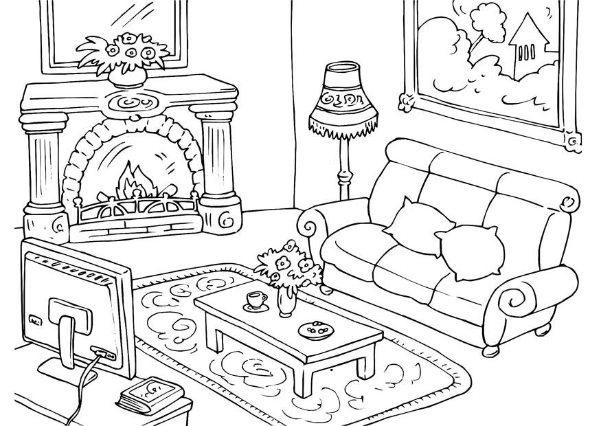 salA³n Dibujo para colorear salA³n