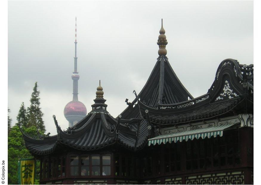 sanghai, antiguo y moderno Foto sanghai, antiguo y moderno
