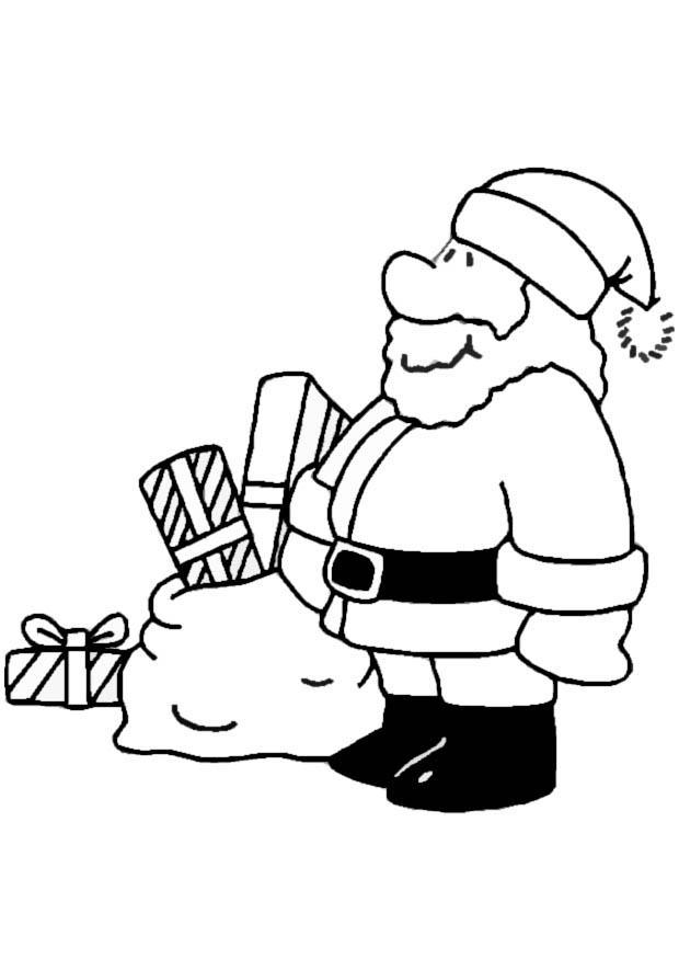 santa claus Dibujo para colorear santa claus