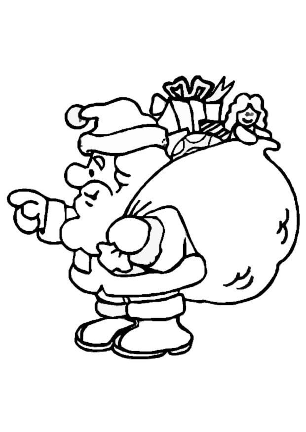 santa claus Dibujo para colorear santa claus