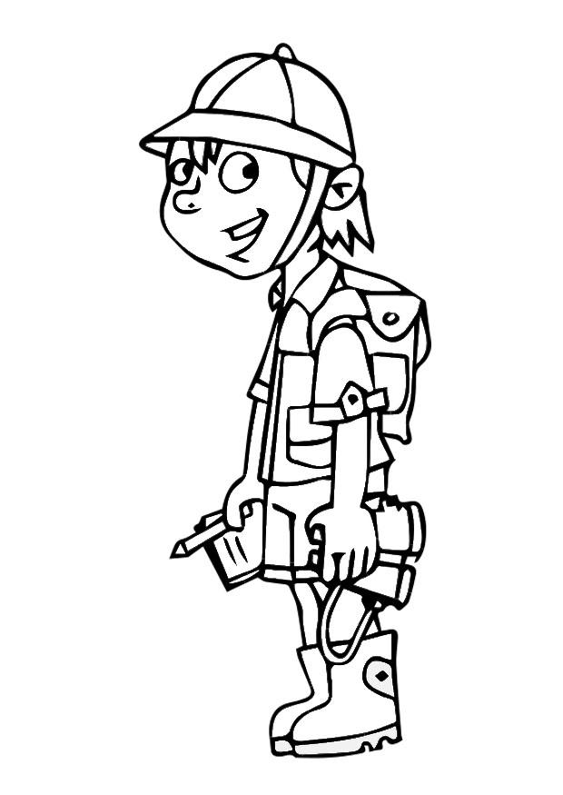 Dibujo para colorear scouts