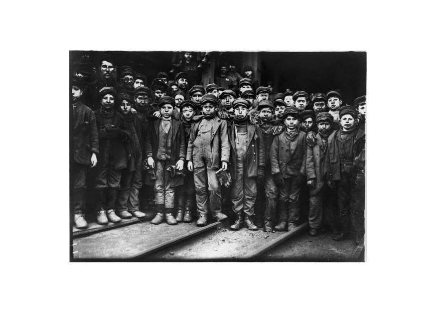 selecciA³n de carbA³n en mina,1910 Foto selecciA³n de carbA³n en mina,1910