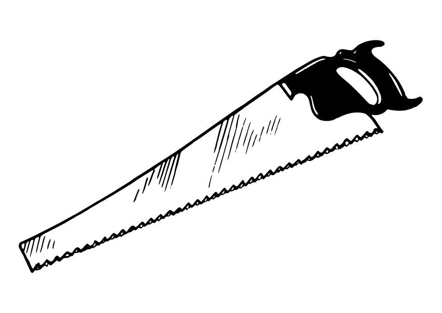 sierra Dibujo para colorear sierra