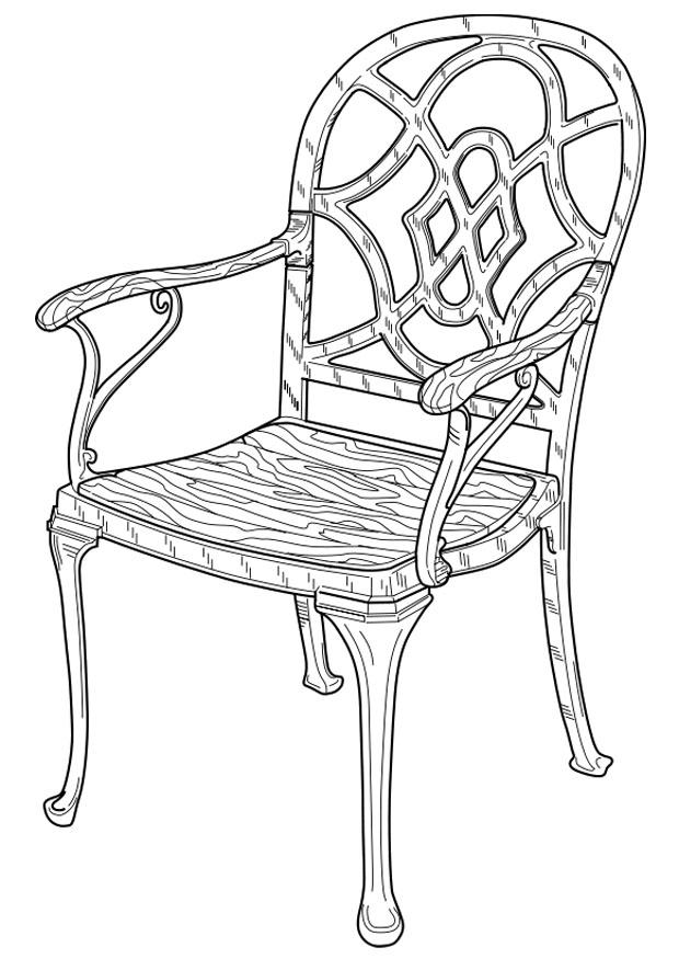 silla Dibujo para colorear silla