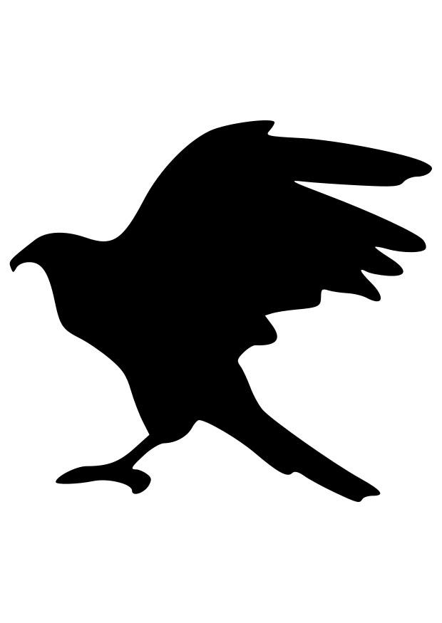 silueta de A¡guila Dibujo para colorear silueta de A¡guila