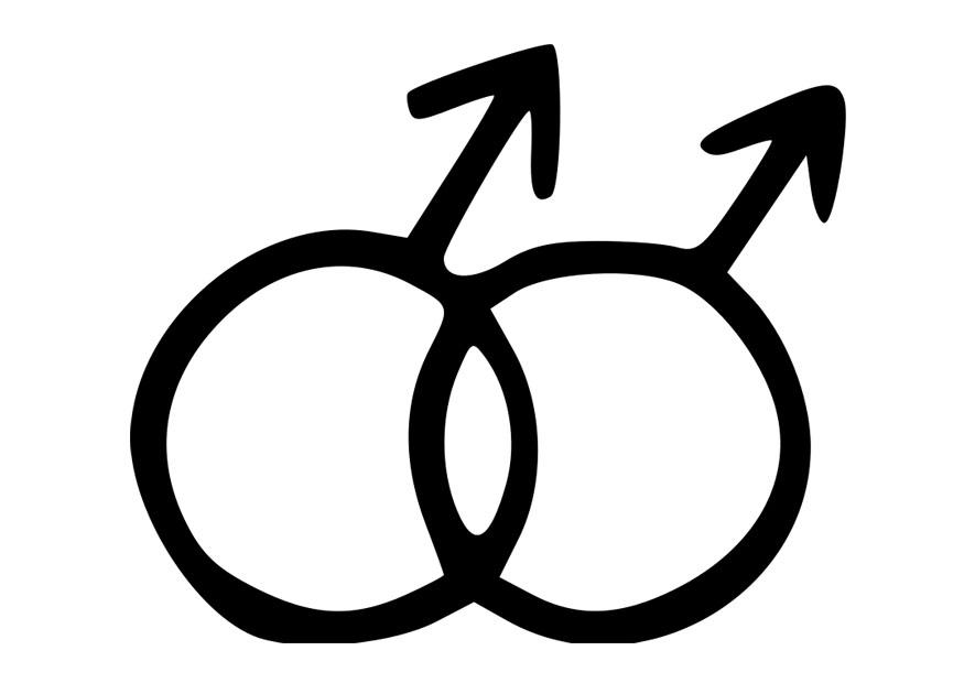 sAmbolo homosexual Dibujo para colorear sAmbolo homosexual