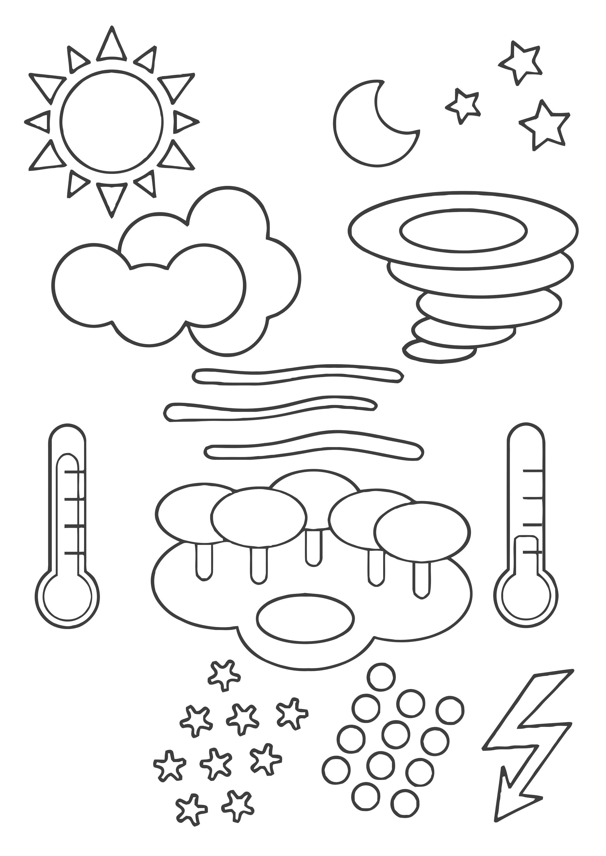sAmbolos del tiempo Dibujo para colorear sAmbolos del tiempo