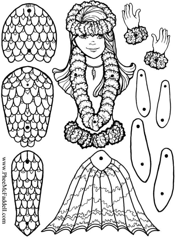 Manualidades sirena para trabajos manuales
