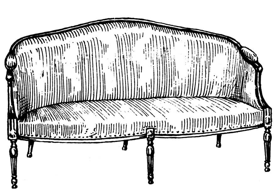 sofA¡ Dibujo para colorear sofA¡