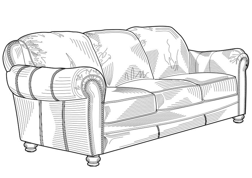 sofA¡ Dibujo para colorear sofA¡