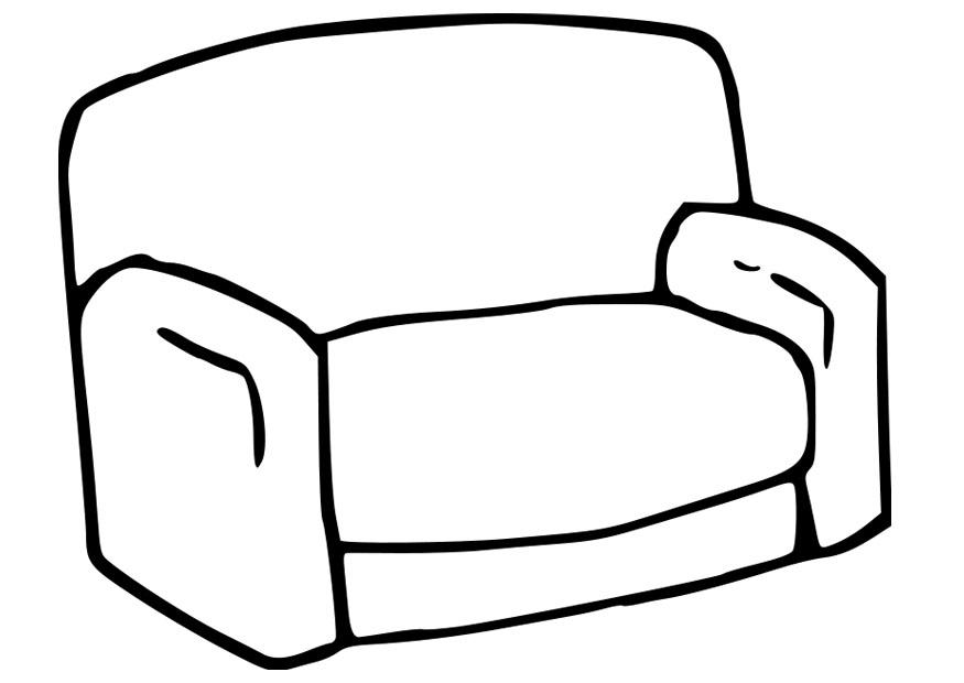 sofA¡ Dibujo para colorear sofA¡