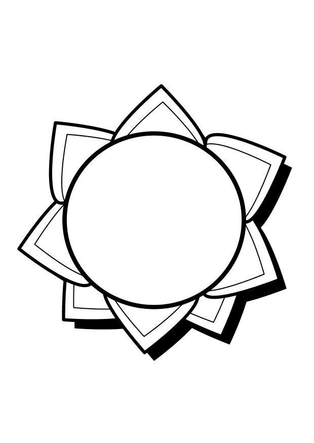 sol Dibujo para colorear sol