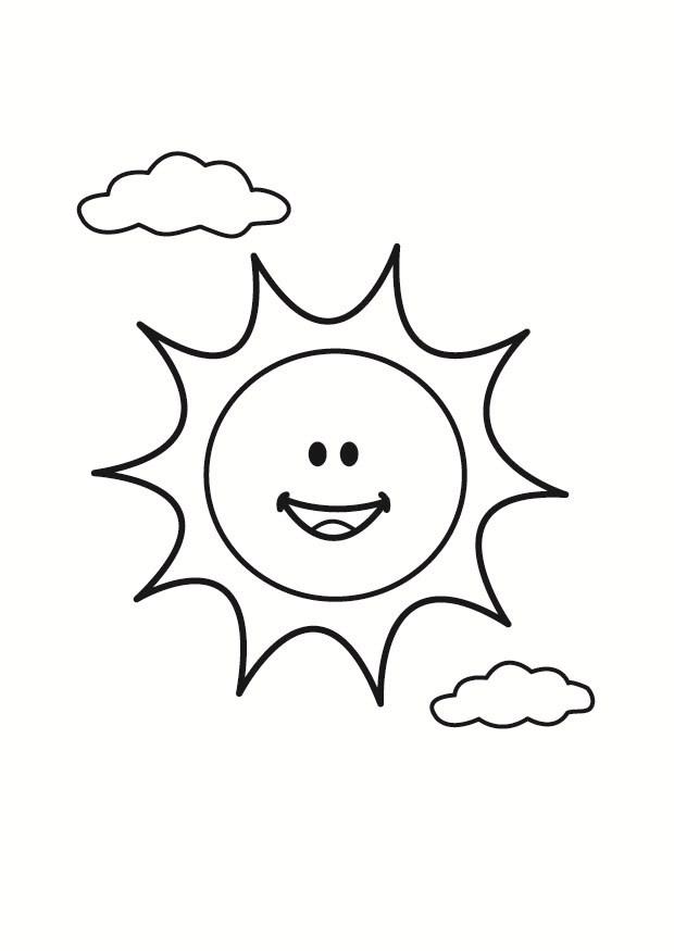 sol Dibujo para colorear sol