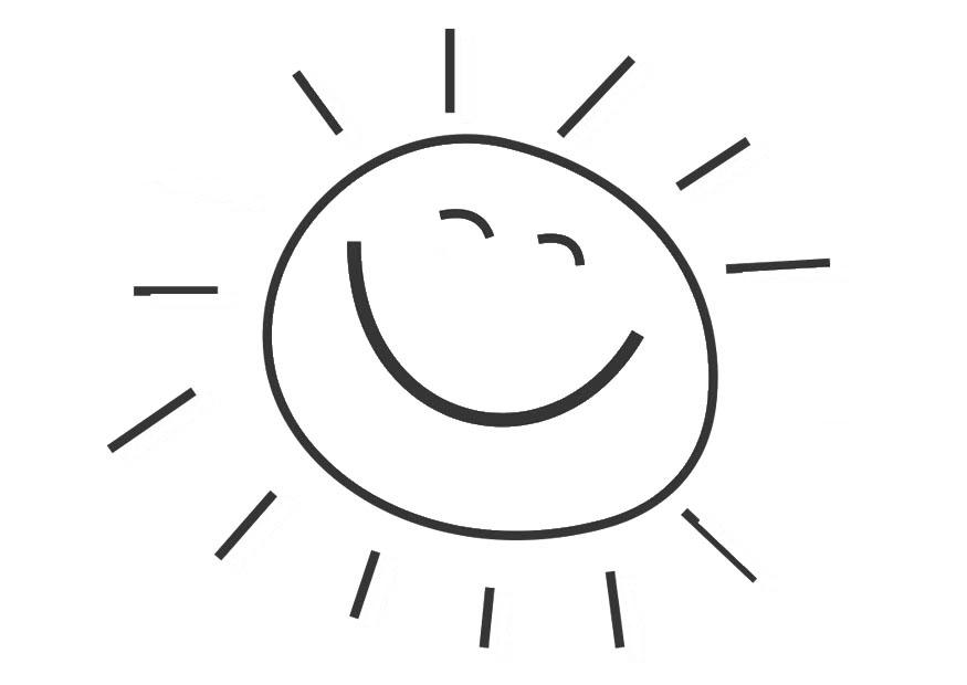 sol Dibujo para colorear sol