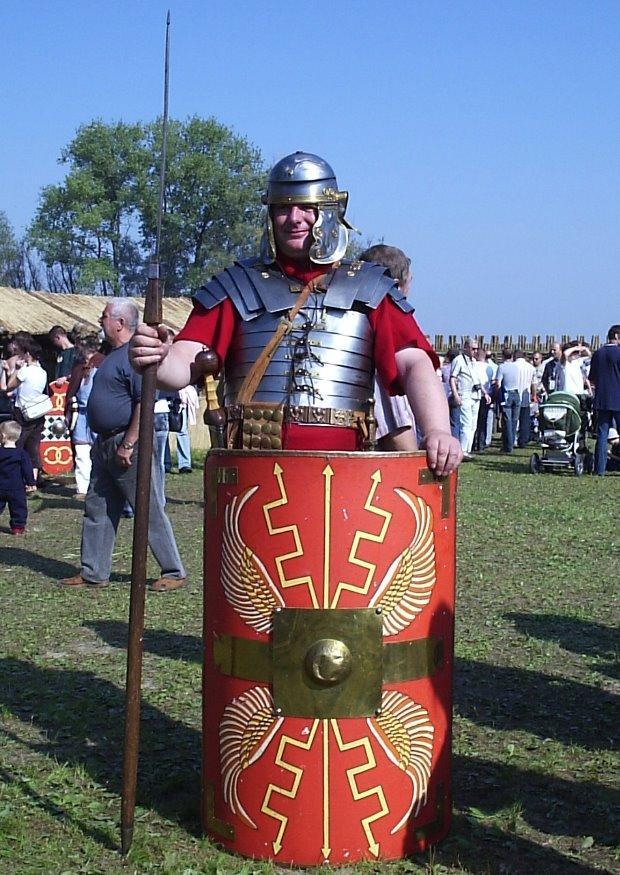 Foto soldado legionario romano