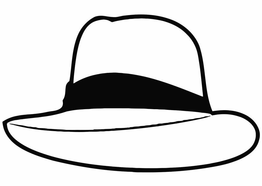 sombrero Dibujo para colorear sombrero
