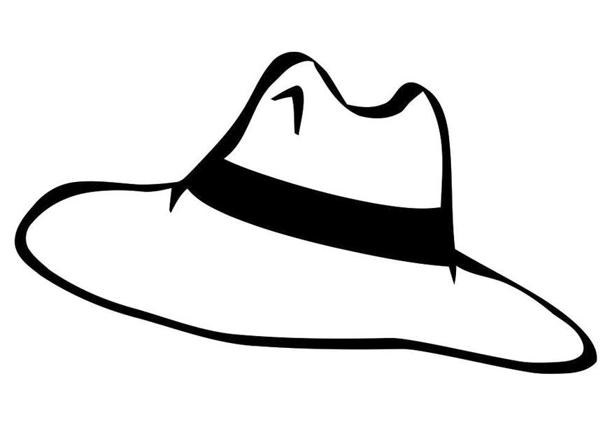 sombrero Dibujo para colorear sombrero