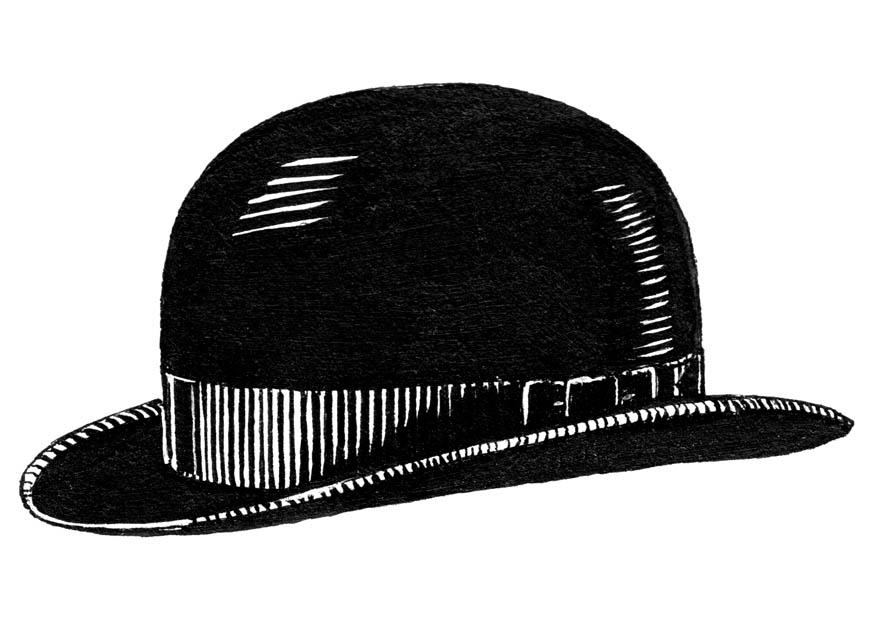 Dibujo para colorear sombrero hongo