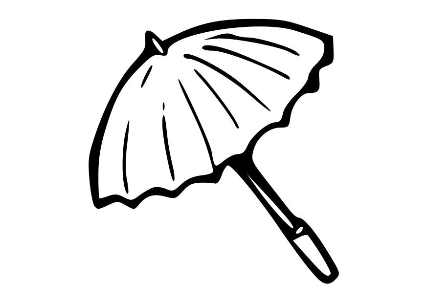 sombrilla Dibujo para colorear sombrilla