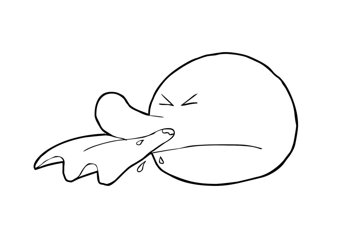 sonarse la nariz Dibujo para colorear sonarse la nariz
