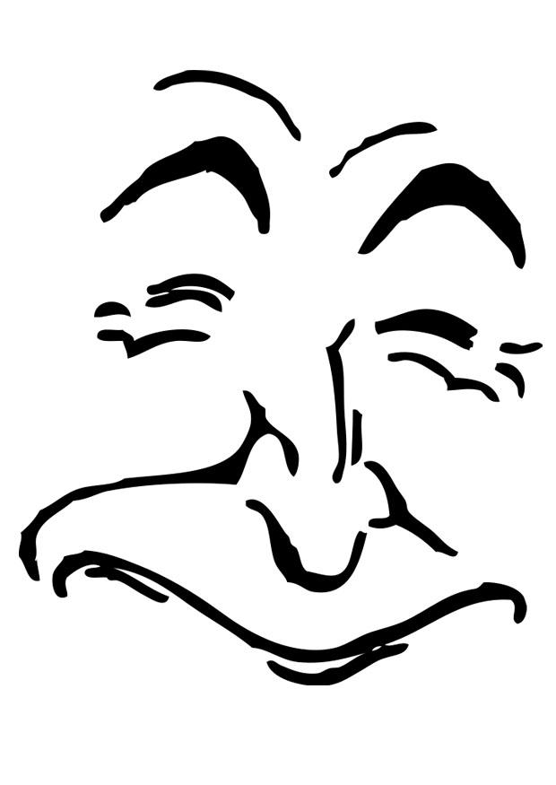Dibujo para colorear sonreA­r