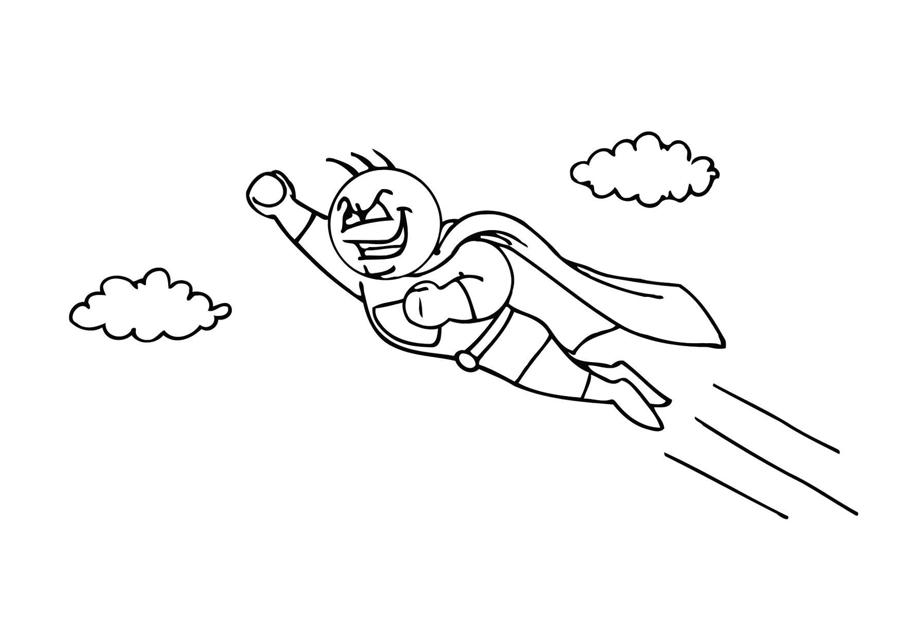super Dibujo para colorear super