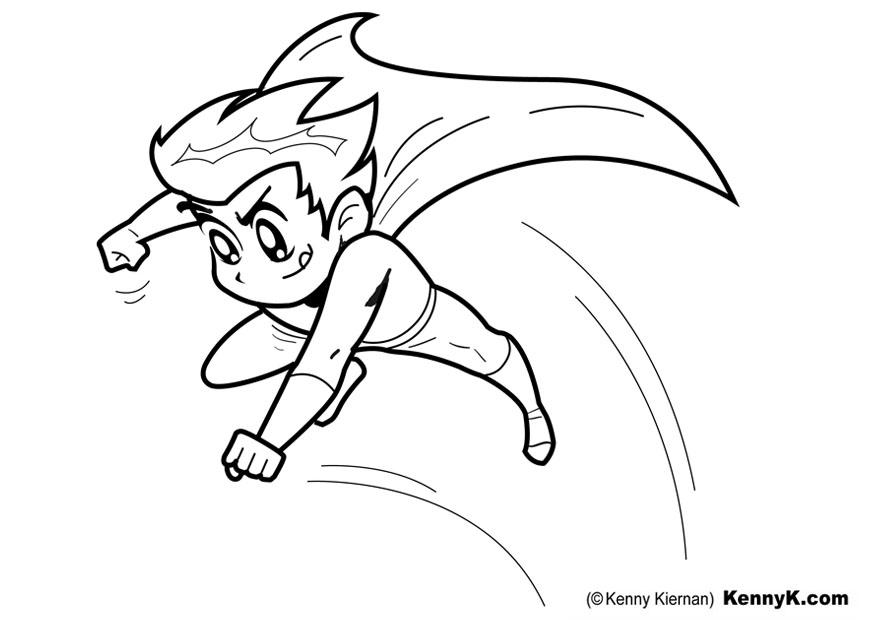 Dibujo para colorear superhA©roe