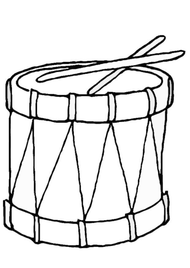 tambor Dibujo para colorear tambor