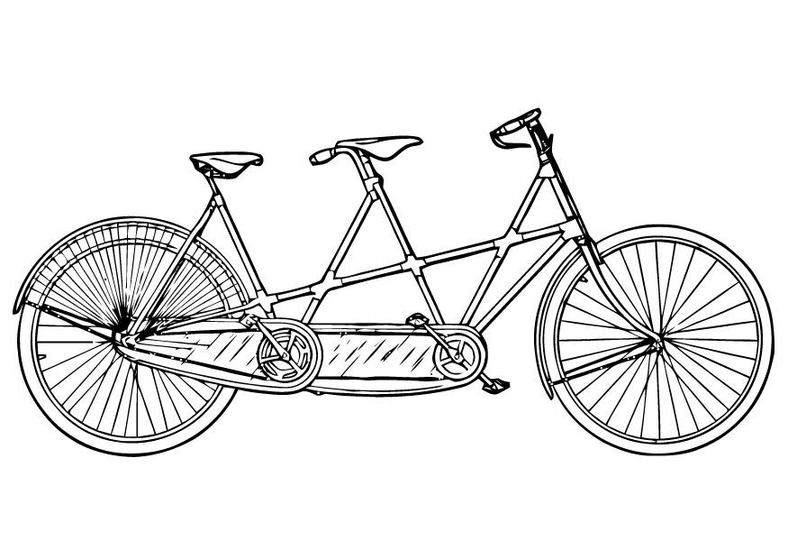 tA¡ndem Dibujo para colorear tA¡ndem