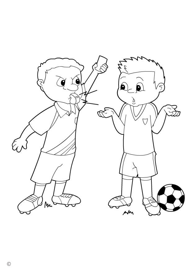 tarjeta amarilla Dibujo para colorear tarjeta amarilla