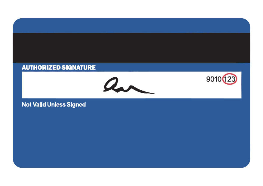 tarjeta bancaria - parte trasera Imagen tarjeta bancaria - parte trasera