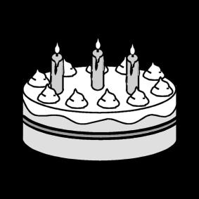 tarta - cumpleanos Dibujo para colorear tarta - cumpleanos