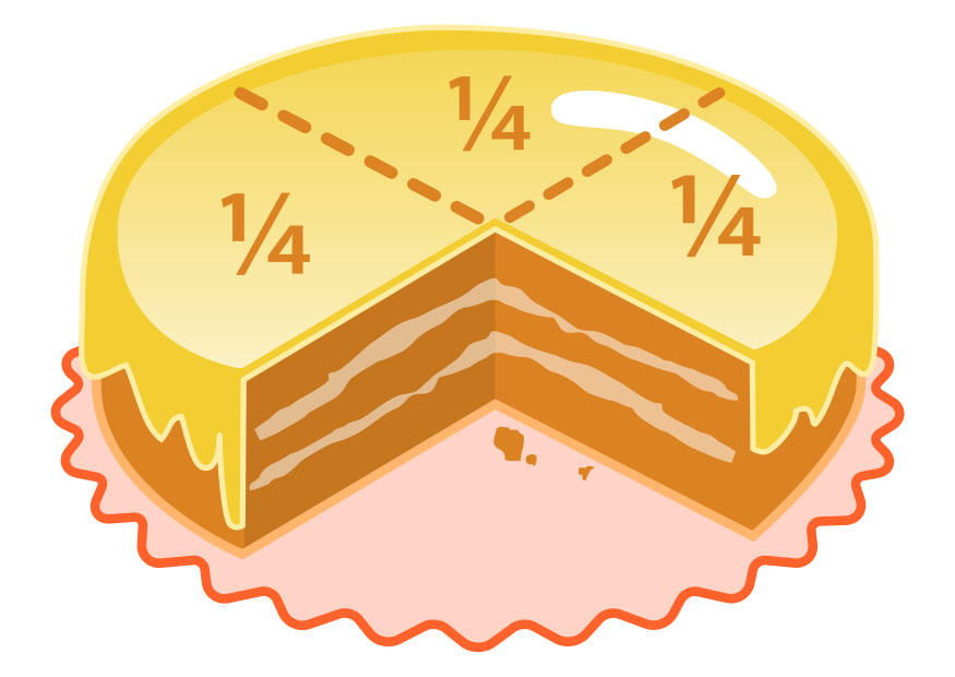 tarta - un cuarto Imagen tarta - un cuarto