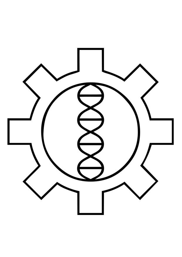 Dibujo para colorear tecnologA­a genA©tica de biohacking