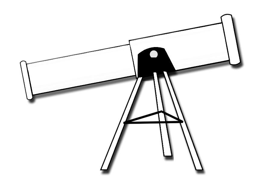 telescopio Dibujo para colorear telescopio