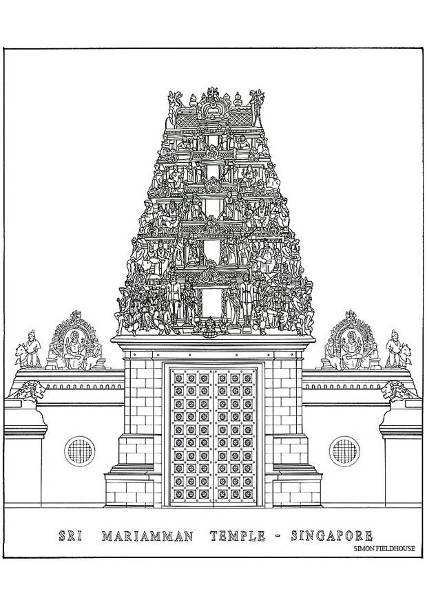 templo Dibujo para colorear templo
