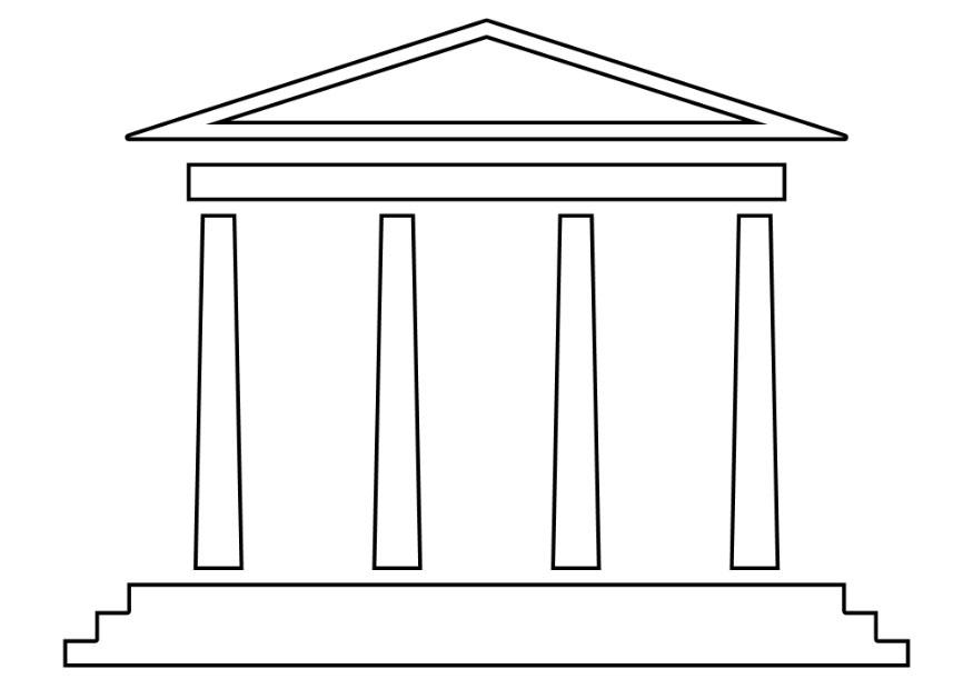 templo Dibujo para colorear templo