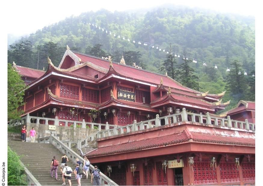 templo del monte emei Foto templo del monte emei
