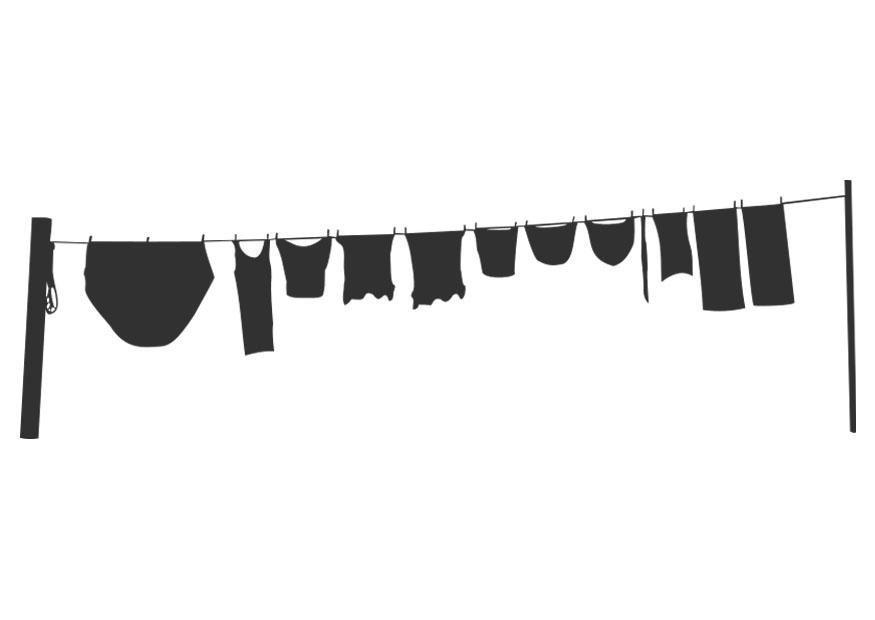 tendal Dibujo para colorear tendal