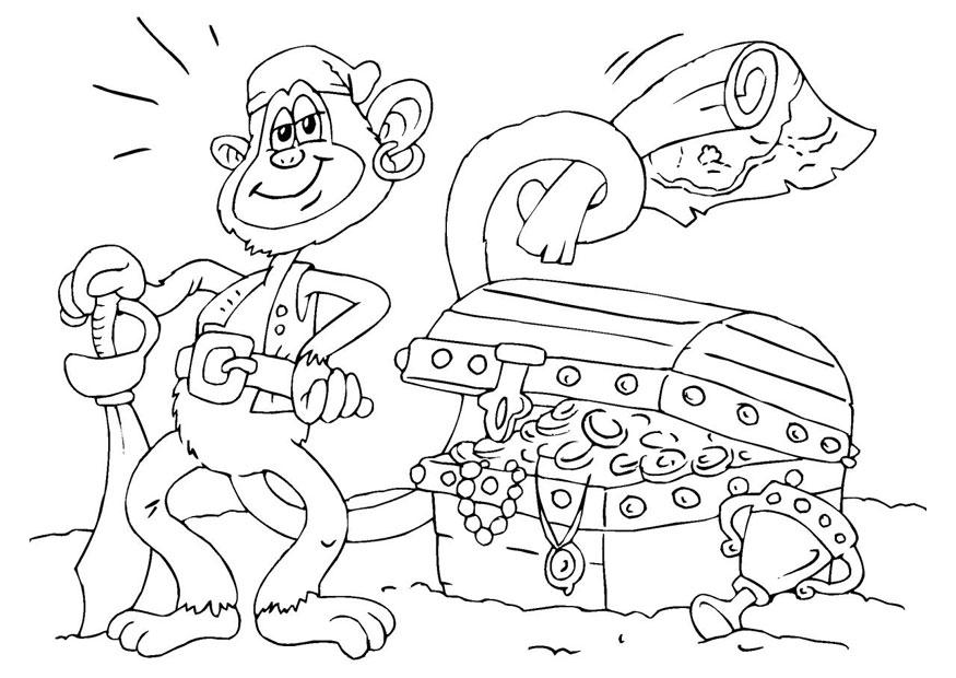 tesoro Dibujo para colorear tesoro