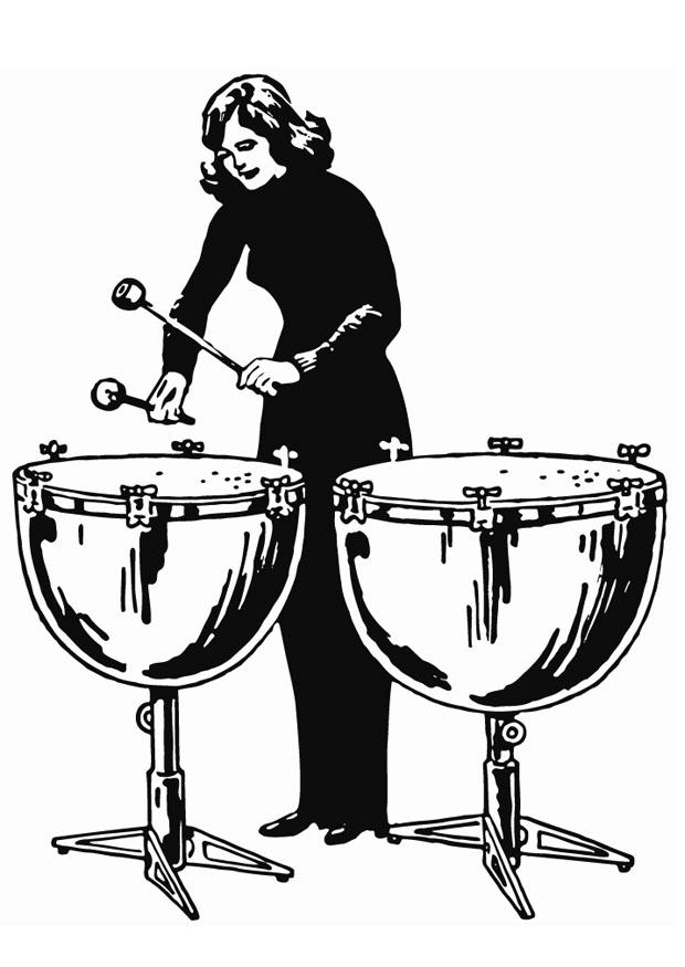 timbales Dibujo para colorear timbales