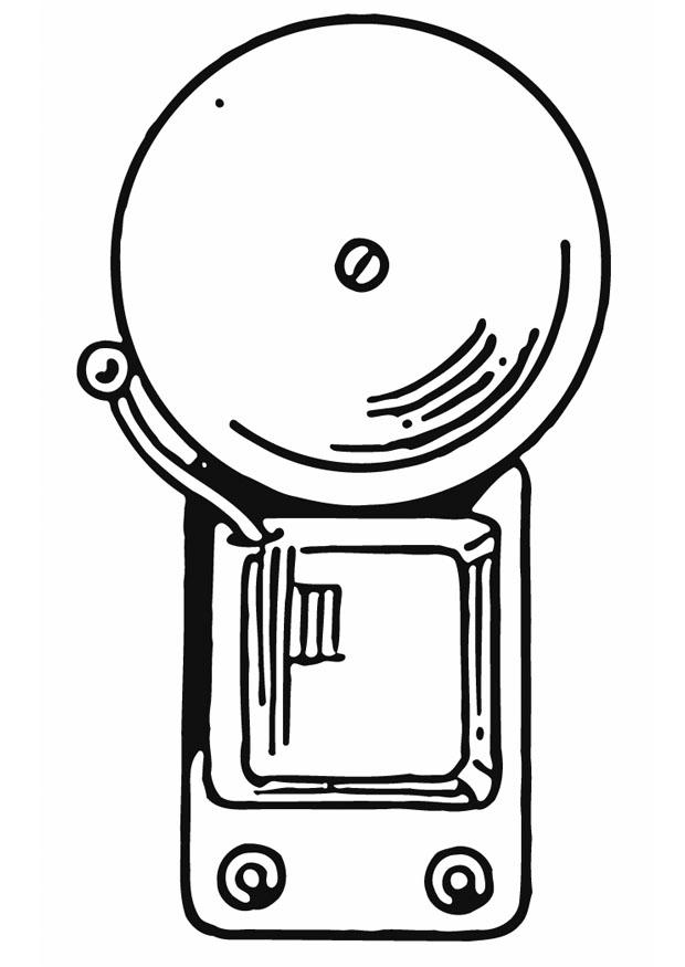 Dibujo para colorear timbre