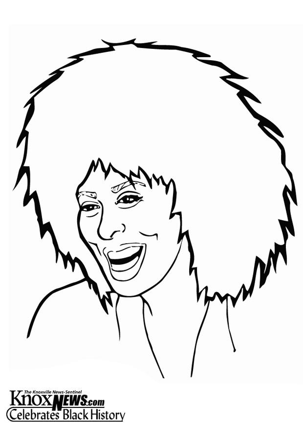 tina turner Dibujo para colorear tina turner