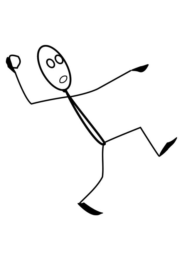 tirar una piedra Dibujo para colorear tirar una piedra