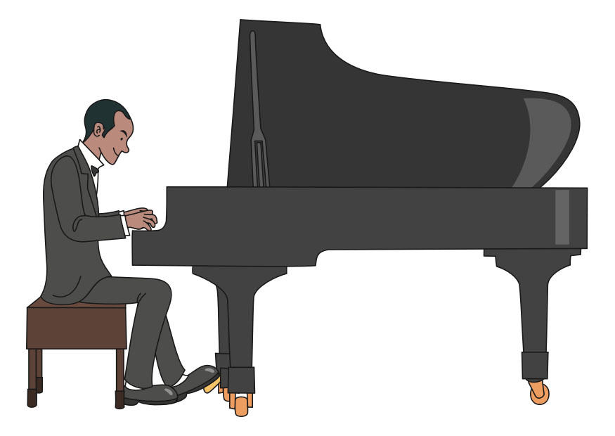 Imagen tocar el piano