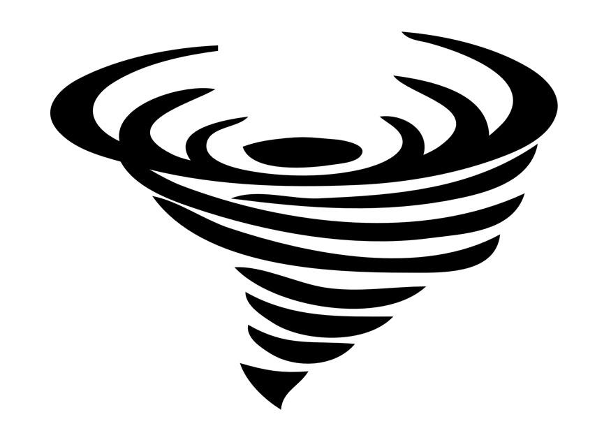 tornado Dibujo para colorear tornado