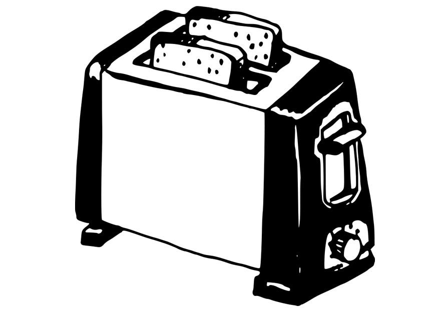 tostadora Dibujo para colorear tostadora
