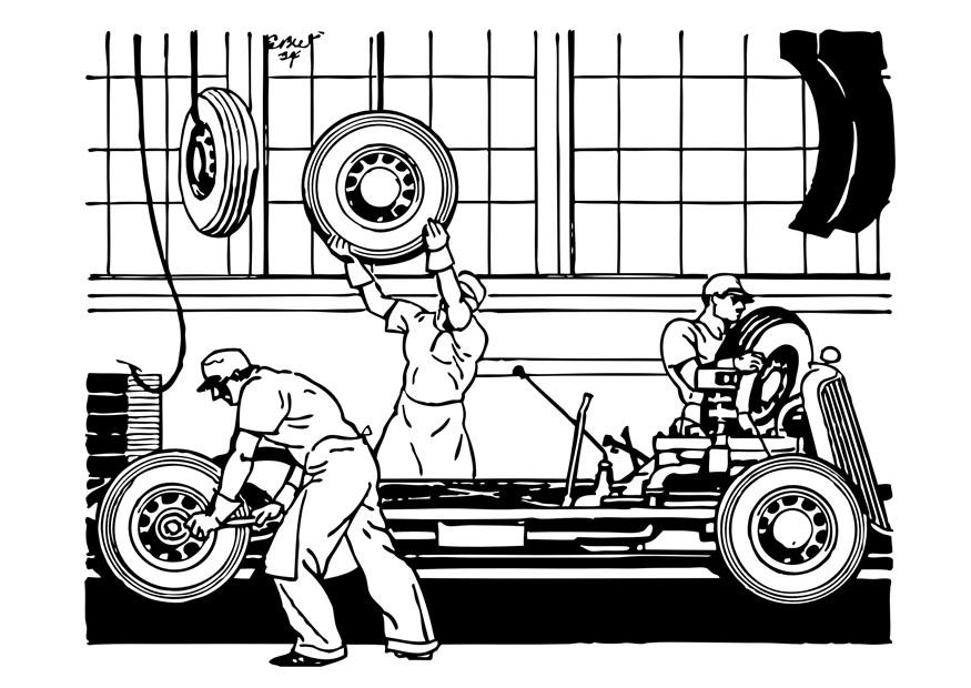 trabajadores Dibujo para colorear trabajadores
